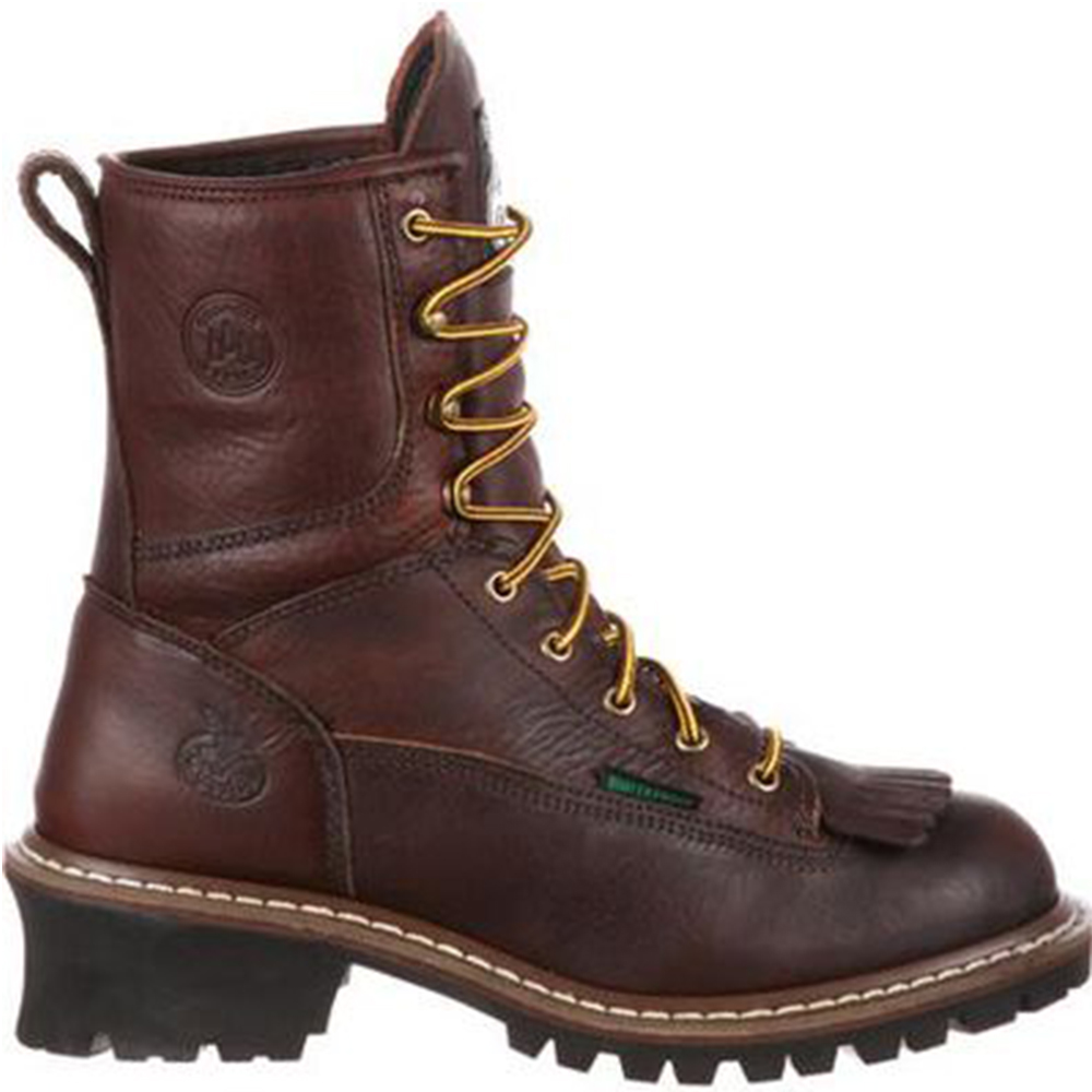 Georgia Boot Logger 8 Inch Waterproof Work Boots with Steel Toe from GME Supply